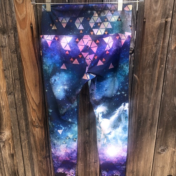 Unicorn Leggings Om Shanti Sz Medium - Picture 3 of 7